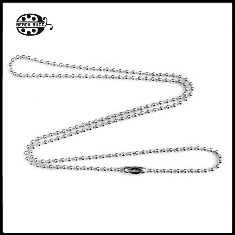 stainless steel 1mm ball chain necklace