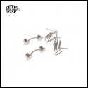 1 pairs lili double earring studs