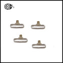 2 Stück M2.5 Cabochon halter für 2x10mm Lederband