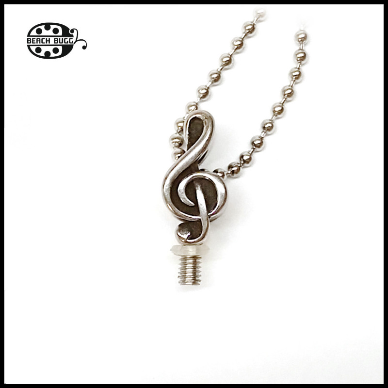 M2.5 musical note pendant with necklace