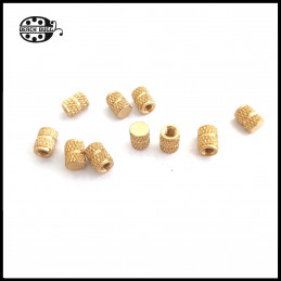 10 x M2.5 glue screw nut  6mm - closed