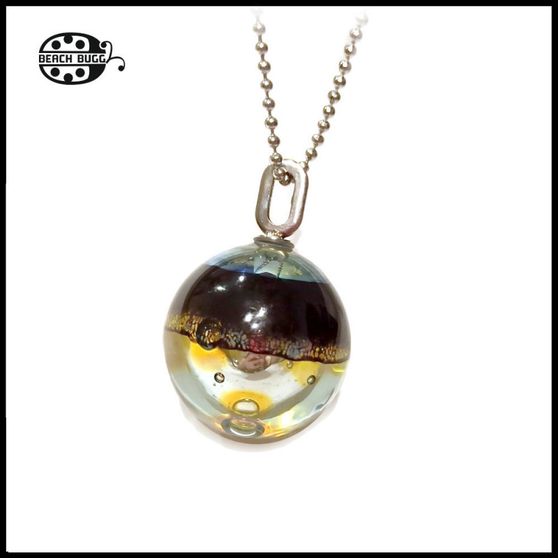 M2.5 oval pendant with 80 cm necklace