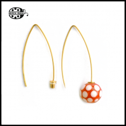 M2.5 oval earring - gold...