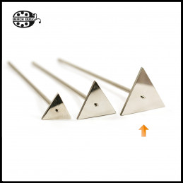 Triangle cabochon stainless steel mandrel